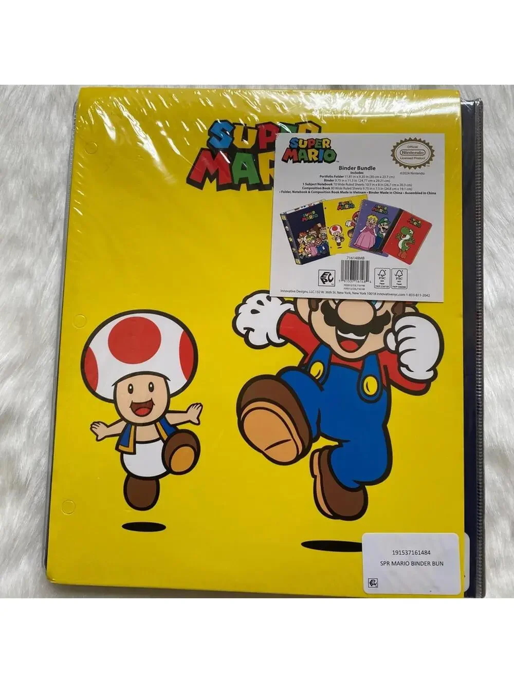 Super Mario Binder Bundle Set
